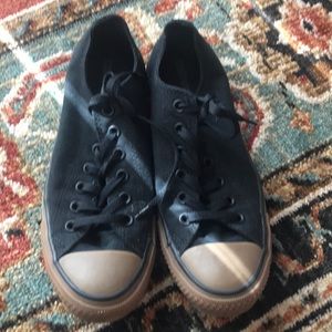 Converse black shoes